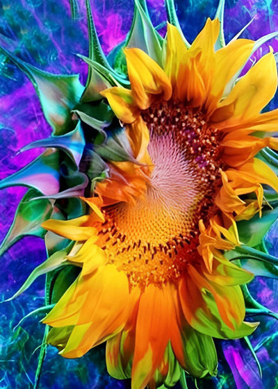 Tournesol Enorme Broderie Diamant