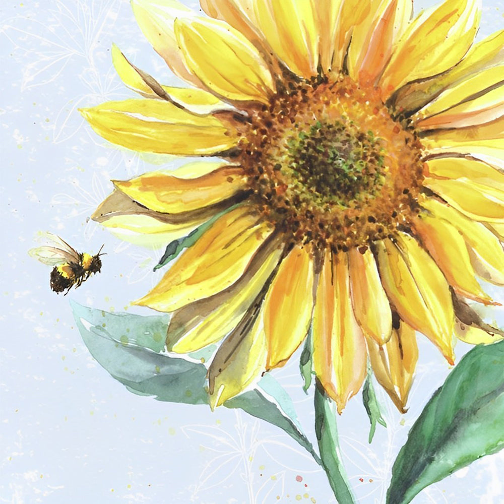 Tournesol et Abeille Broderie Diamant