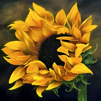 Tournesol Fleuri Incomplètement Broderie Diamant