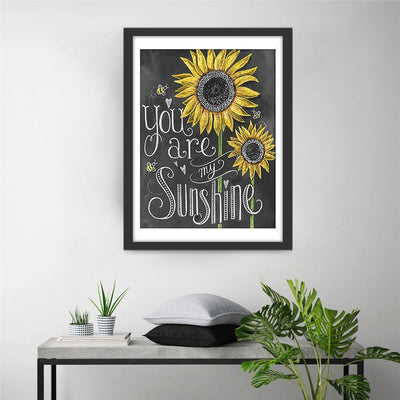 Tournesols Tu Es Mon Rayon de Soleil Broderie Diamant