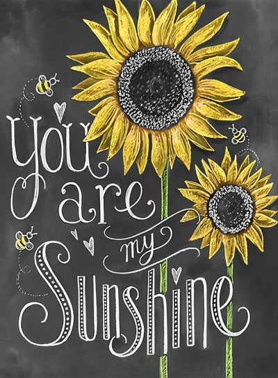 Tournesols Tu Es Mon Rayon de Soleil Broderie Diamant