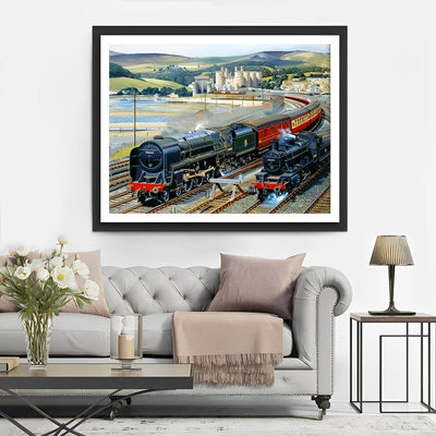 Train pour Snowdonia Broderie Diamant