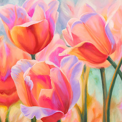 Tulipes en Couleurs Fantastiques Broderie Diamant