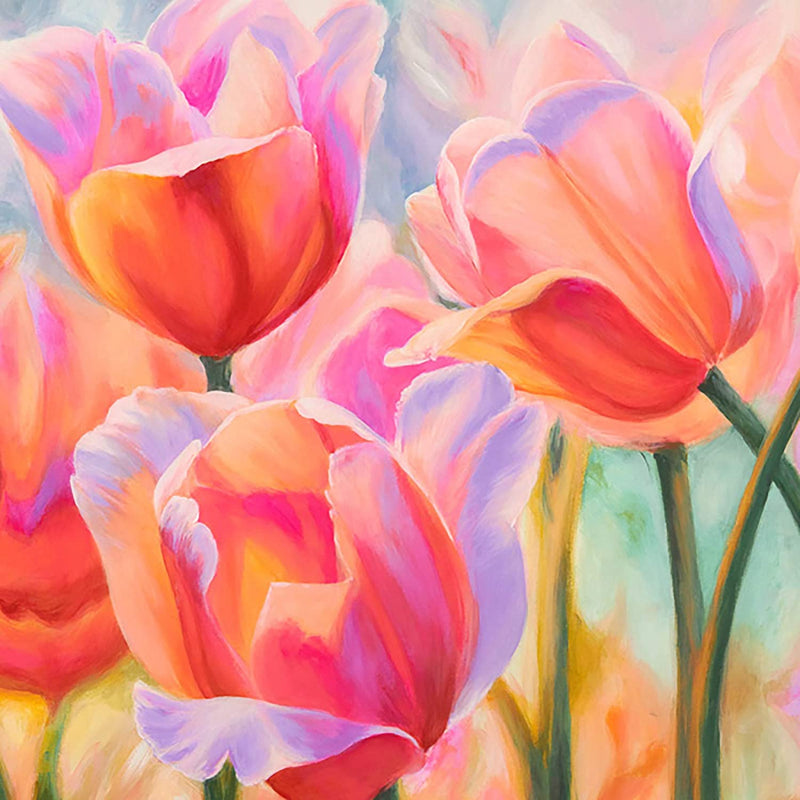 Tulipes en Couleurs Fantastiques Broderie Diamant