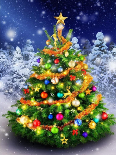 Un Beau Sapin de Noël Broderie Diamant