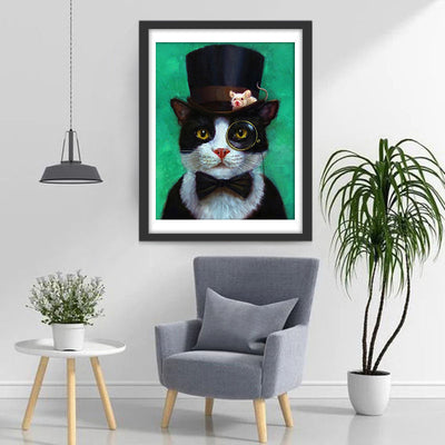 Un Chat de Noblesse Broderie Diamant
