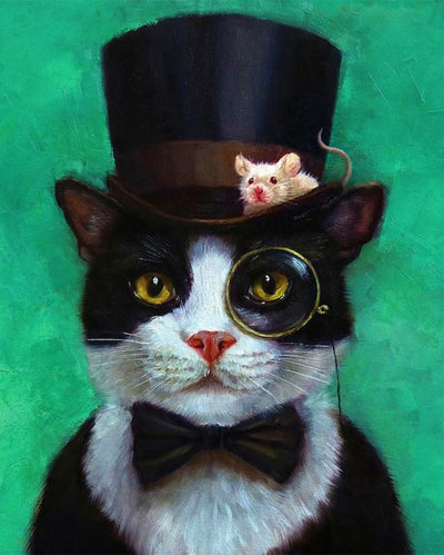 Un Chat de Noblesse Broderie Diamant
