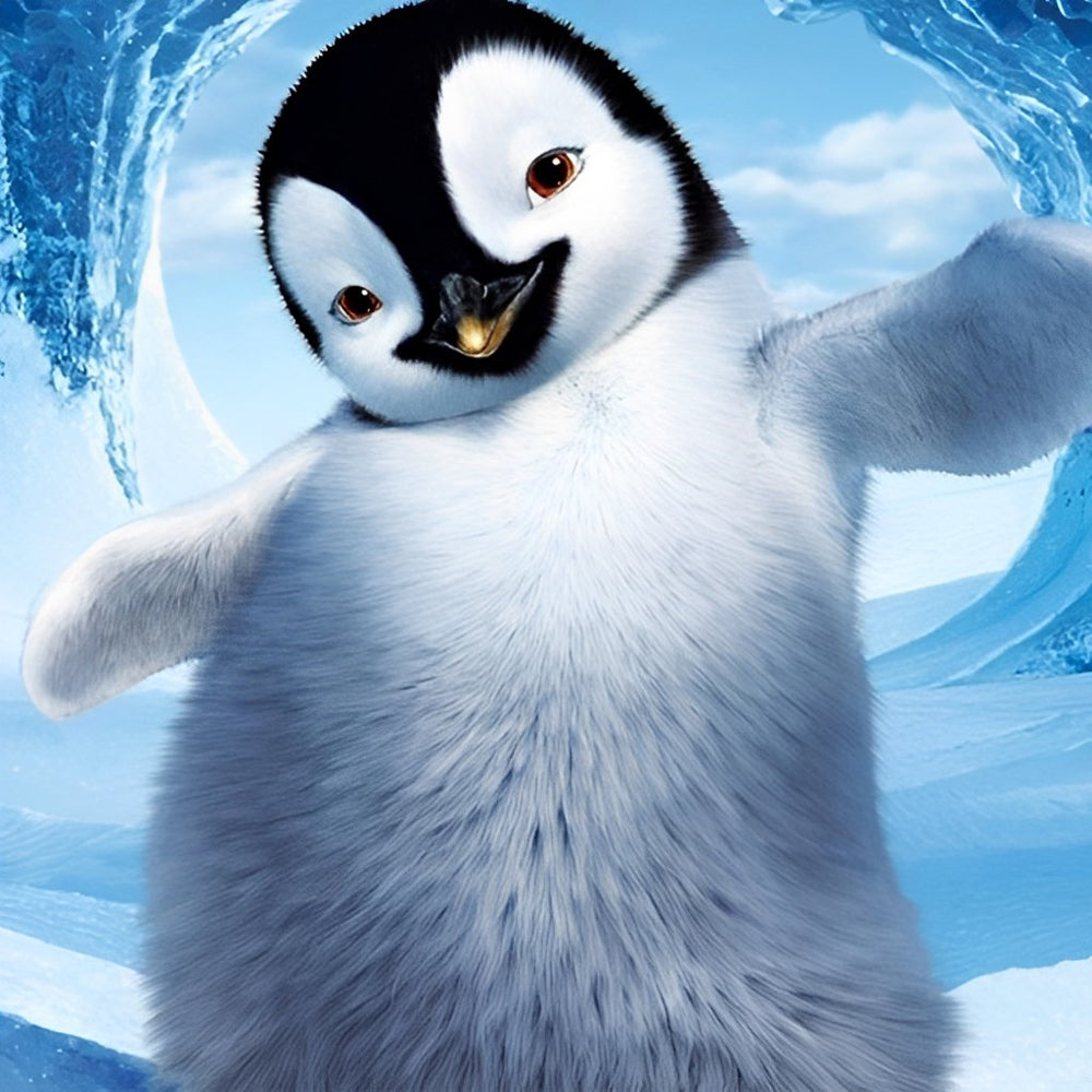 Un Selfie de Manchot Broderie Diamant