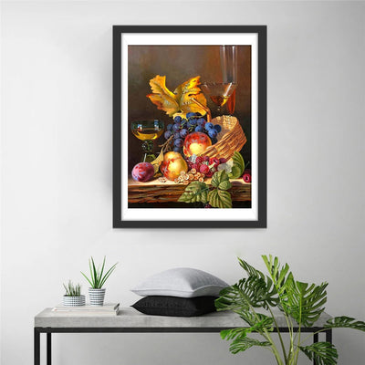 Une Corbeille de Fruits Broderie Diamant