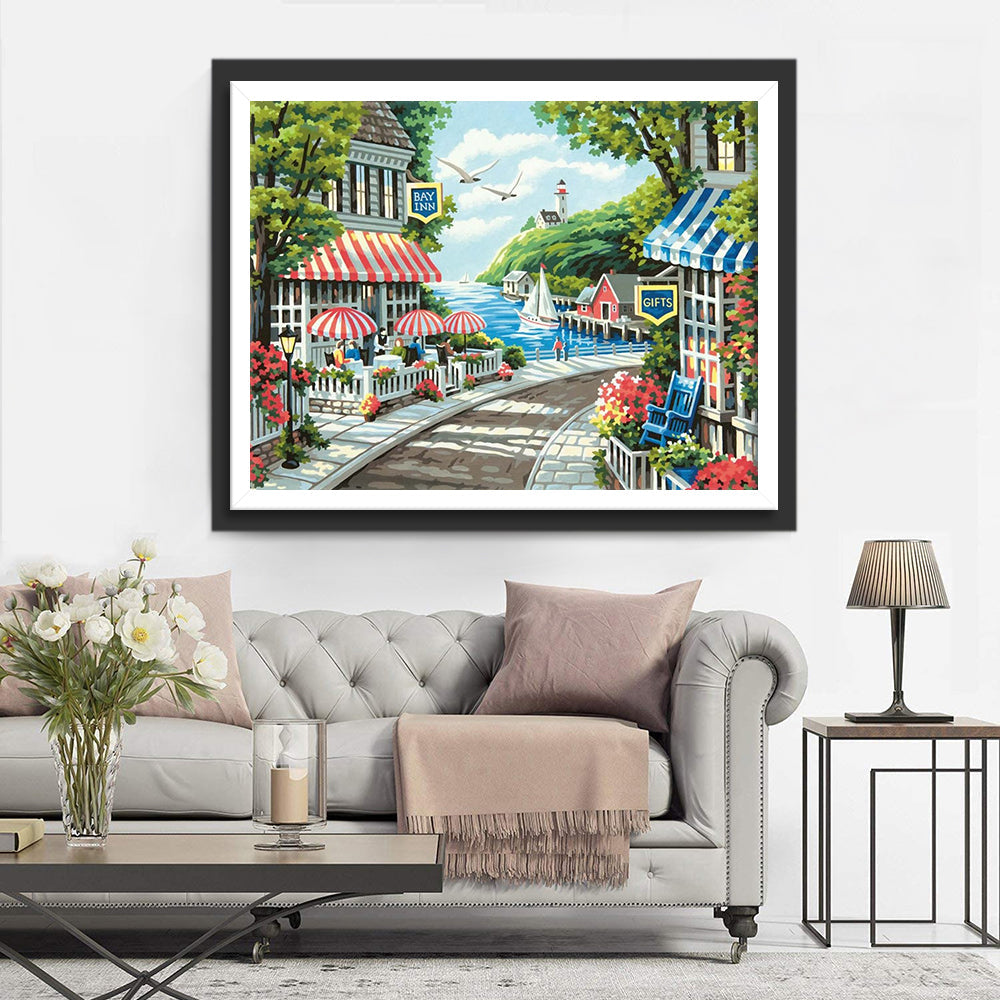 Ville Balnéaire Broderie Diamant