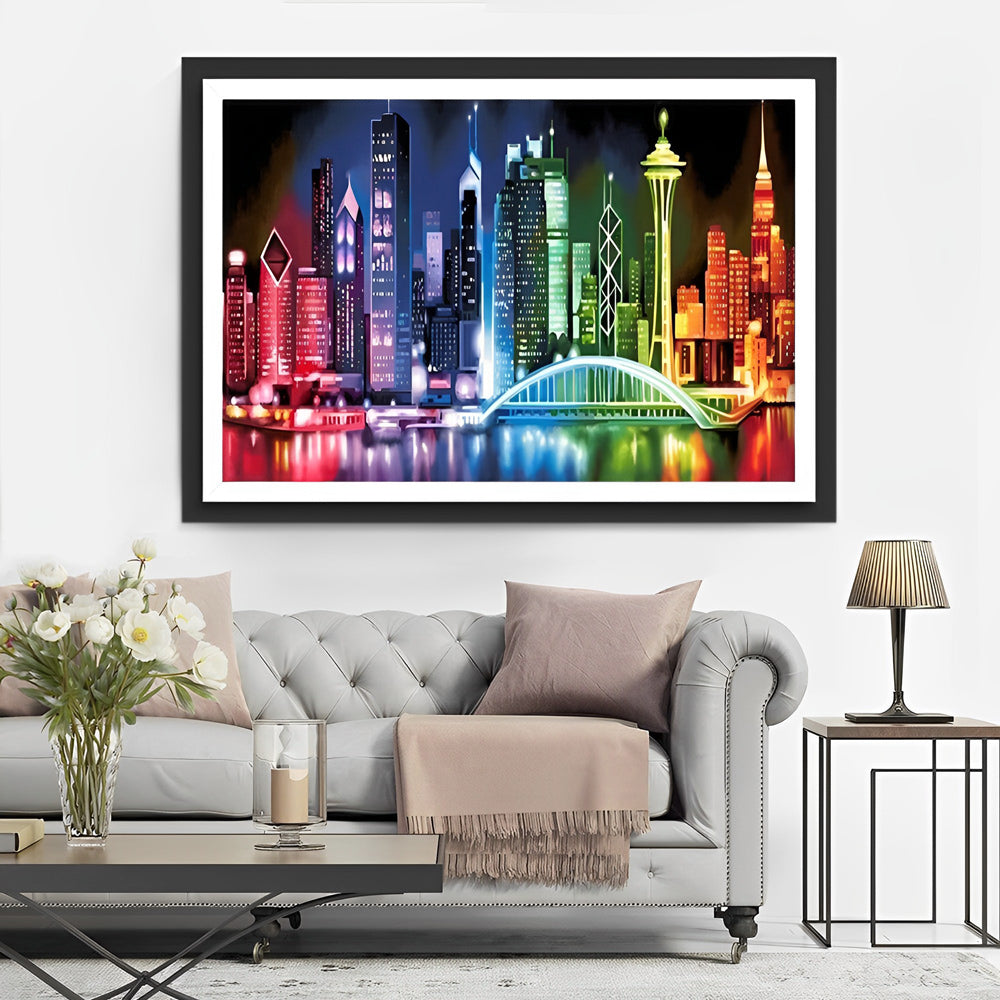 Ville Colorée Broderie Diamant