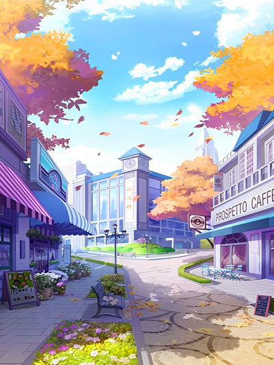 Ville d'Animé Broderie Diamant