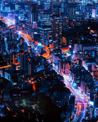 Ville du Cyberpunk Broderie Diamant