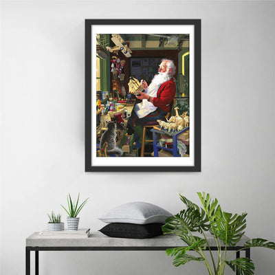 Voilier Sculpté du Père Noël Broderie Diamant