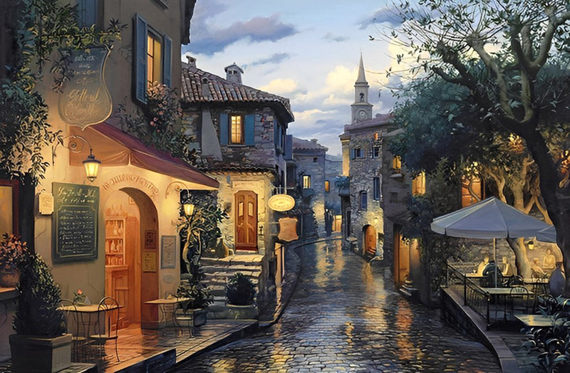 Vue de Rue en Europe de l&