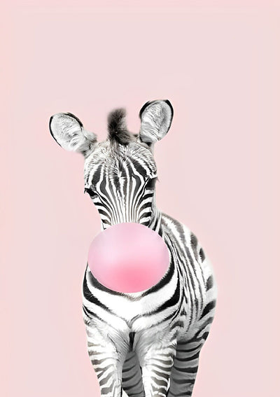 Zèbre et Ballon Broderie Diamant